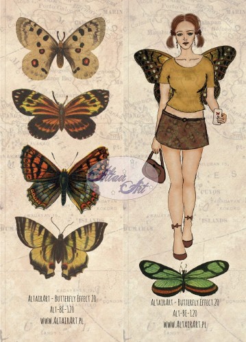 Papier-scrapbooking-vintage-Butterfly-Effect