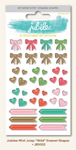 Kształty emaliowe samoprzylepne - 38 szt