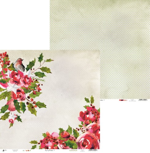 Papier Rosy Cosy Christmas 01, 12x12"