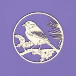 Crafty Moly -  186 TEKTURKA - BOMBKA Z PTASZKIEM 2