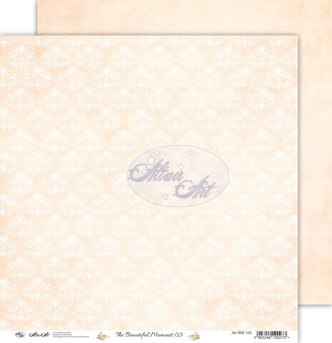 Beżowy-papier-do-scrapbookingu-the-beautiful-moments