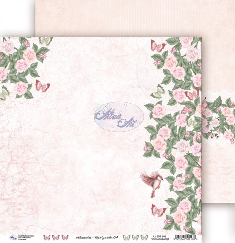 Papier scrapbooking - Rose Garden 04 - 30x30 - AltairArt