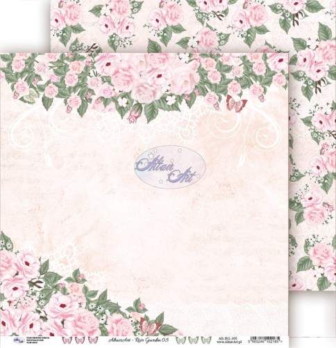Papier scrapbooking - Rose Garden 05 - 30x30 - AltairArt