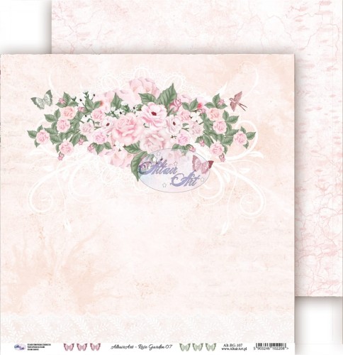 Papier scrapbooking - Rose Garden 07 - 30x30 - AltairArt