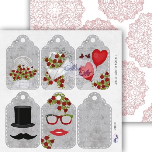 Papier do scrapbookingu Red Roses for My Darling