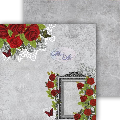 Papier do scrapbookingu Red Roses for My Darling 101