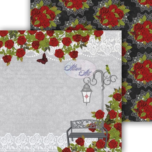 Papier do scrapbookingu Red Roses for My Darling