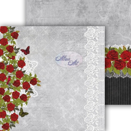 Papier do scrapbookingu Red Roses for My Darling