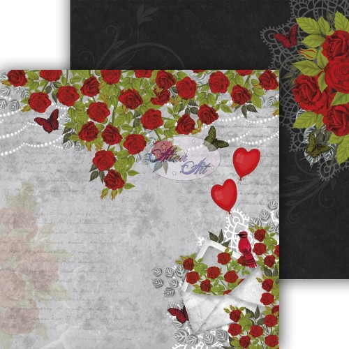 Papier do scrapbookingu Red Roses for My Darling