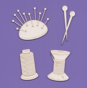 Crafty Moly  074 TEKTURKA - ZESTAW - SZPULKI, PODUSZKA NA SZPILKI , SZPILKI