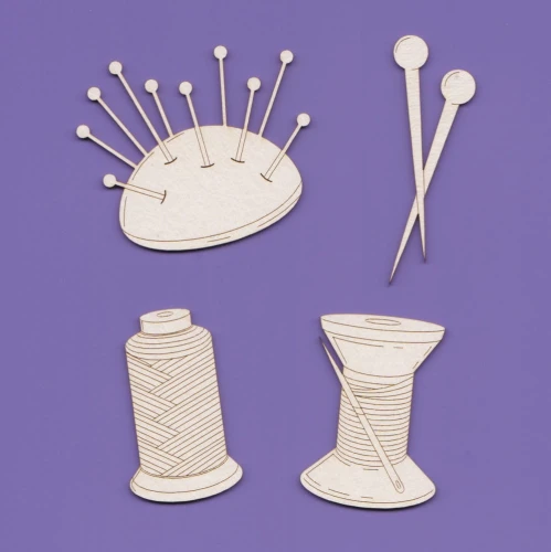 074 TEKTURKA - ZESTAW - SZPULKI, PODUSZKA NA SZPILKI , SZPILKI