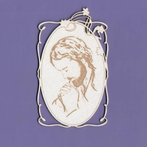 1158 TEKTURKA - JEZUS MODLĄCY - RAMKA