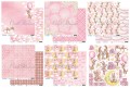 Cute Bunny Girl - Zestaw papierów scrapbookingowych 30,5x30,5cm