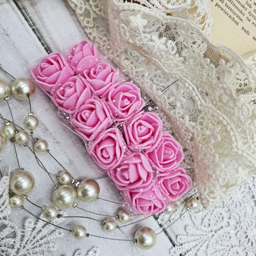 Różyczki-piankowe-z-tiulem-kwiatki-scrapbooking