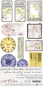 SUMMER FLOWERS - JUNK JOURNAL SET - ZESTAW DODATKÓW