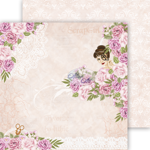 AltairArt - Scrap Girl 03 papier 15x15 cm, 10 arkuszy