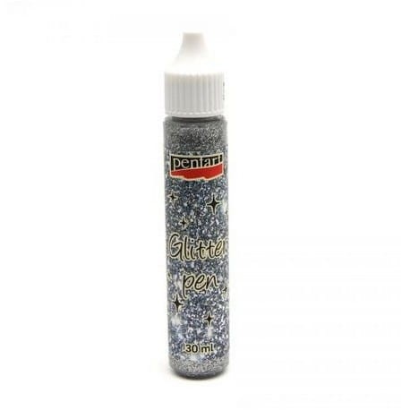 PENTART PISAK BROKATOWY 30ml SREBRNY