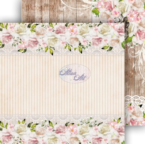 Papier do scrapbookingu AltairArt - Mysterious Garden 04 20x20 5 szt.