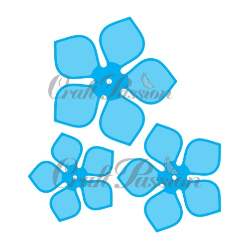 Komplet wykrojników kwiaty #11 anemony