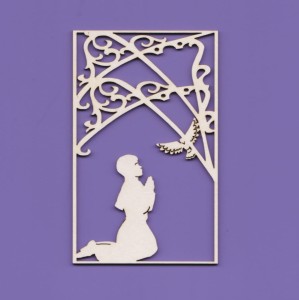 1514 - TEKTURKA - IHS16 KOMUNIA22 - dziewczynka