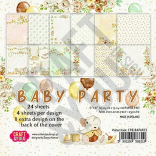 Bloczek 15x15 Craft&You Design - BABY PARTY