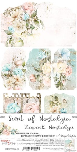 SCENT OF NOSTALGIA - JUNK JOURNAL - ZESTAW DODATKÓW