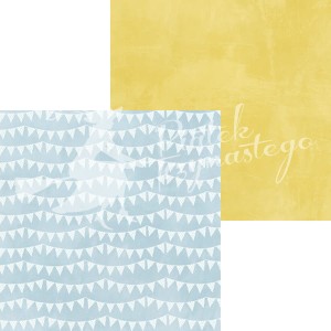 Papier do scrapbookingu, Mały chłopiec - Słoneczny dzień, 30x30, Piątek 13