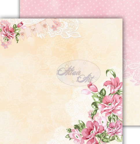 papier do scrapbookingu Flower Harmony 01, 30x30, AltairArt