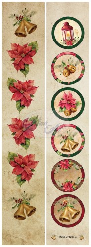 AltairArt - Dwustronny papier do scrapbookingu Festive Bells 12