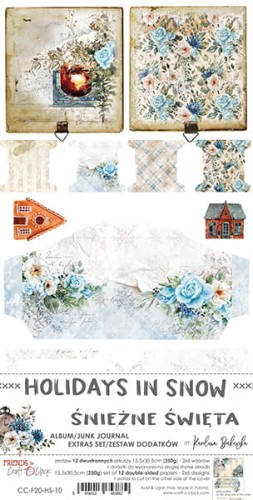 HOLIDAYS IN SNOW - JUNK JOURNAL - ZESTAW DODATKOW