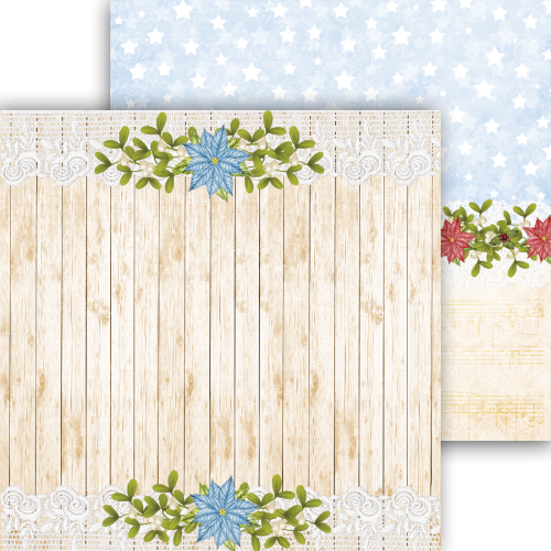 Świąteczny papier do scrapbookingu AltairArt - Silent Night || Cicha Noc 05 - 10 arkuszy