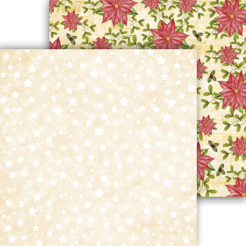 Świąteczny papier do scrapbookingu AltairArt - Silent Night || Cicha Noc 06 - 10 arkuszy