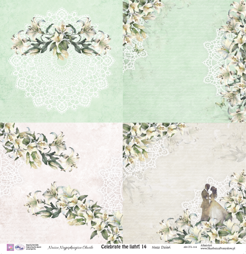 Papier do scrapbookingu 30x30 Celebrate the light! 14 - AltairArt