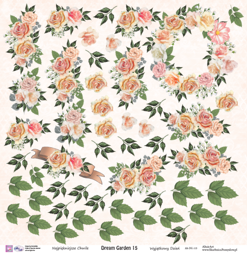 Papier do scrapbookingu AltairArt - Dream Garden 15