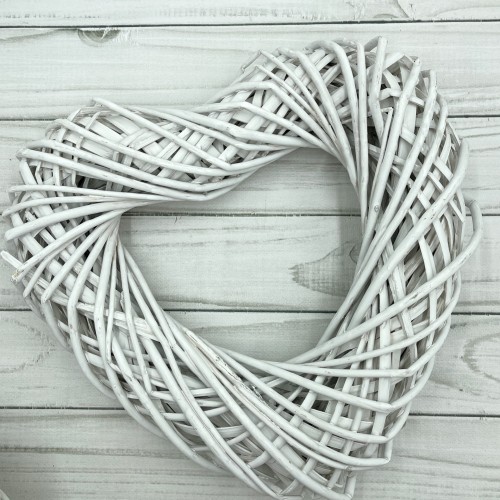 Wiklinowa baza do wianka serce srednica 36x34 cm