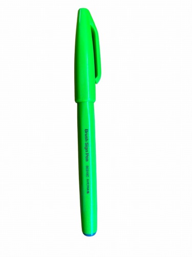BRUSH SIGN PEN - pisak do kaligrafii Pentel - jasnozielony / Light Green