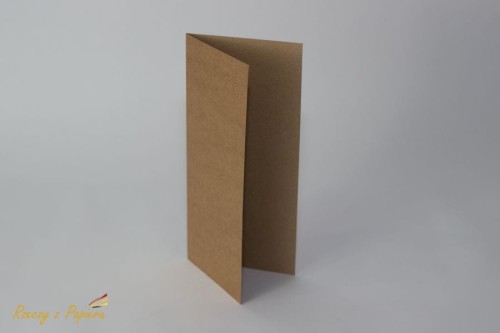 Baza do kartki DL - kraft - 10x21cm