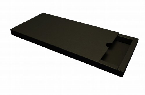 szufladkowe pudełko na voucher czarne matowe GoatBox do samodzielnego złozenia.jpg