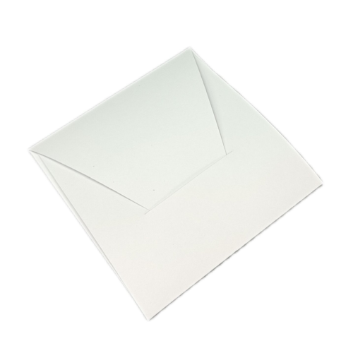 Kwadratowe etui na bon białe 10x10cm