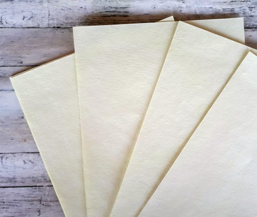 Papier czerpany ecru/pastelowy żółty