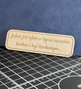 Tekturka tekst - Jedno jest tylko w życiu szczęście…