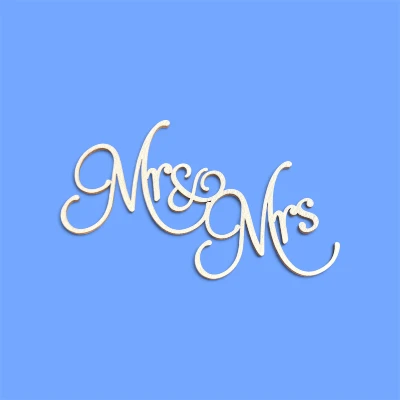 Tekturka napis - MR&MRS