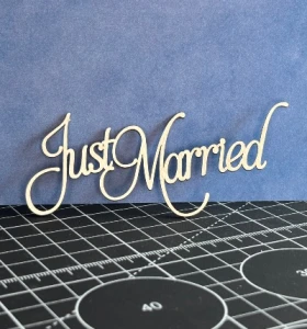 Tekturka napis - JUST MARRIED