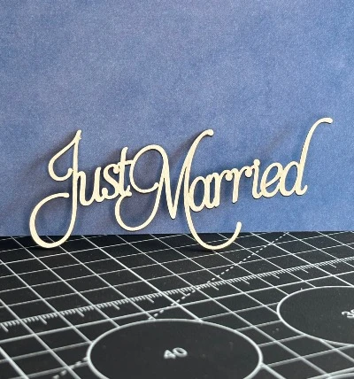 Tekturka napis - JUST MARRIED