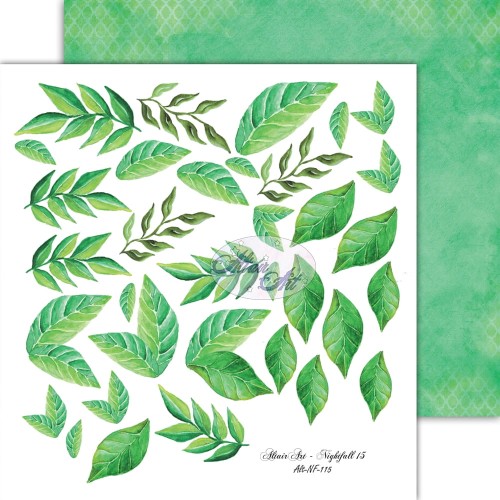 AltairArt - Nightfall 15 kartka z listkami do wycinania