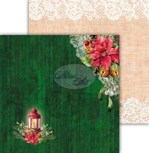 AltairArt - Dwustronny papier do scrapbookingu Festive Bells 01