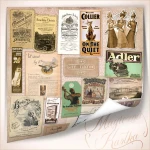 Papier do scrapbookingu - Magiczna Kartka - Skarby Czasu 016