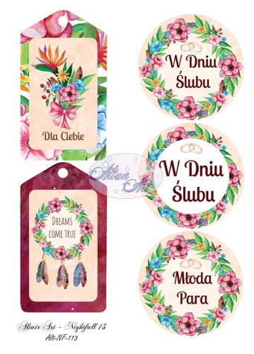 Nightfall 01 - kartka do scrapbookingu pasek 5x15 - AltairArt