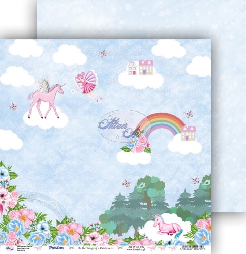 AltairArt - papier do scrapbookingu - On the Wings of a Rainbow 02 - kartka 30x30