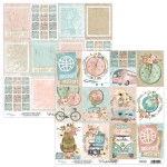 Papier do scrapbookingu 30x30 Wanderlust 06 - Mintay Papers -